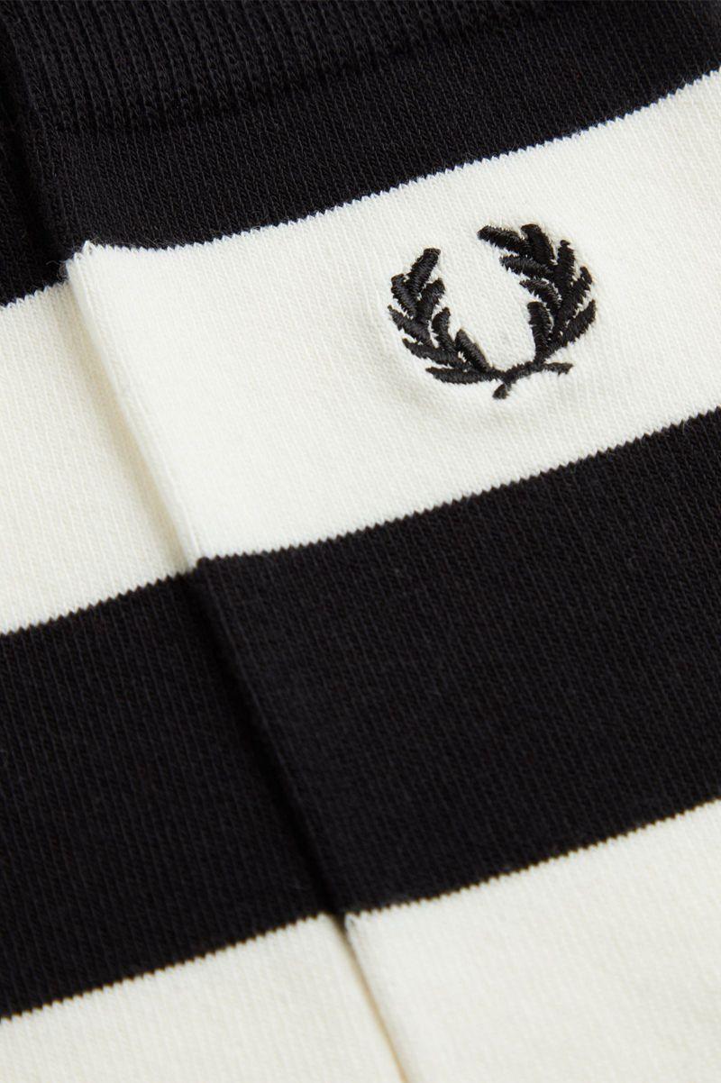 Black Fred Perry Striped Men's Socks | PH 1170HAPK